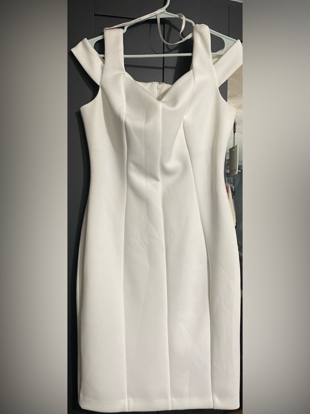 Calvin Klein Ivory White Sleeveless Dress